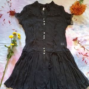 Xhilaration - jr black lace button up